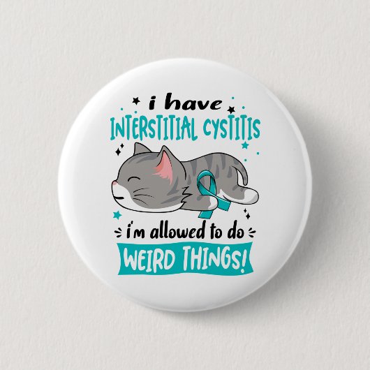 Unterstützung der interstitiellen Cystitis Awarene Button (Vorderseite)