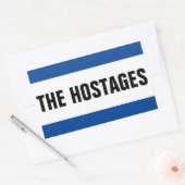 Unterstützung der Jugendherbergen Rechteckiger Aufkleber (Umschlag)