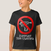 Unterstützung der Kontrolle von Gun gegen Piercing T-Shirt (Vorderseite)