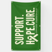 Unterstützung der Krebsbewusstsein bei der Heilung Banner (Vertikal)