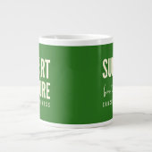 Unterstützung der Krebsbewusstsein bei der Heilung Jumbo-Tasse (Vorderseite)