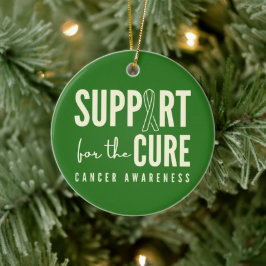 Unterstützung der Krebsbewusstsein bei der Heilung Keramik Ornament