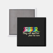 Unterstützung der Krebsbewusstsein Magnet (Vorderseite/Rückseite)