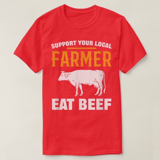Unterstützung der Landwirtschaft für Bauer in der  T-Shirt (Design vorne)
