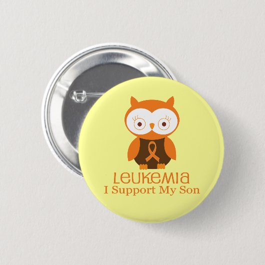 Unterstützung der Leukämie-I mein Button (Vorne & Hinten)