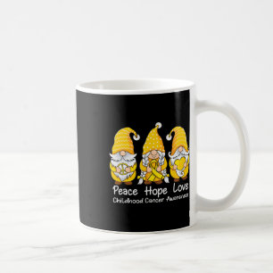 Unterstützung der Liebe "Peace Hope" Krebsbewussts Kaffeetasse