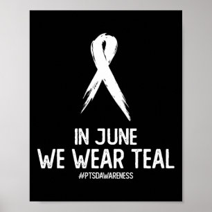 Unterstützung der Liebe Ptsd Posttraumatisches Str Poster