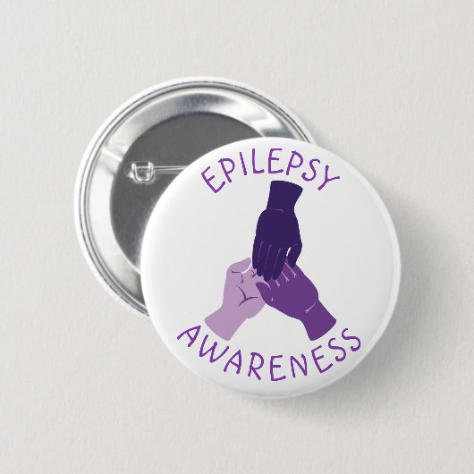 Unterstützung der lila Epilepsie-Sensibilisierung Button (Vorne & Hinten)