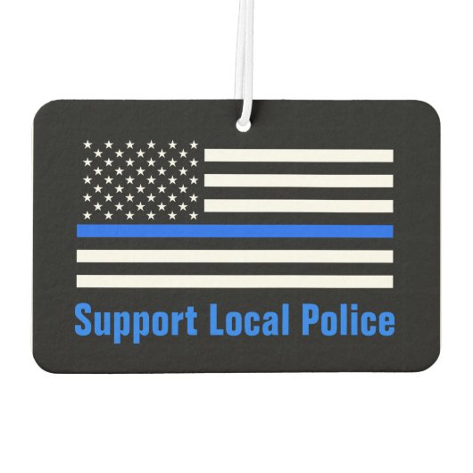 Unterstützung der lokalen Polizei Thin Blue Line Autolufterfrischer (Rückseite)
