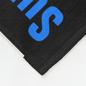 Unterstützung der lokalen Polizei Thin Blue Line Fleecedecke (Ecke)