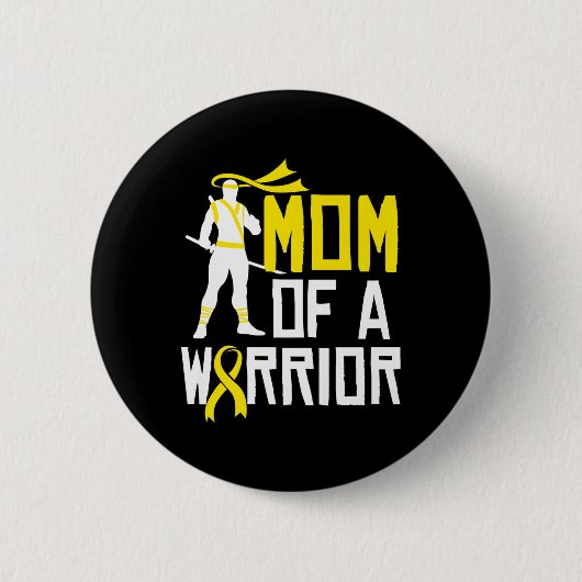 Unterstützung der Mama von Kinderkrebs Button (Vorderseite)