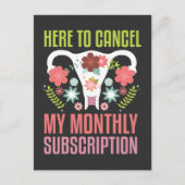 Unterstützung der Operation der Uterusentfernung H Postkarte (Vorderseite)