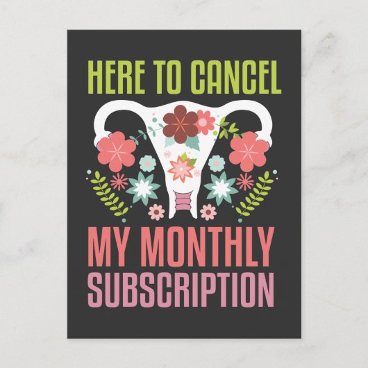 Unterstützung der Operation der Uterusentfernung H Postkarte (Vorderseite)