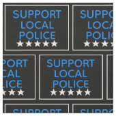 Unterstützung der örtlichen Polizei Stoff (Nahaufnahme)