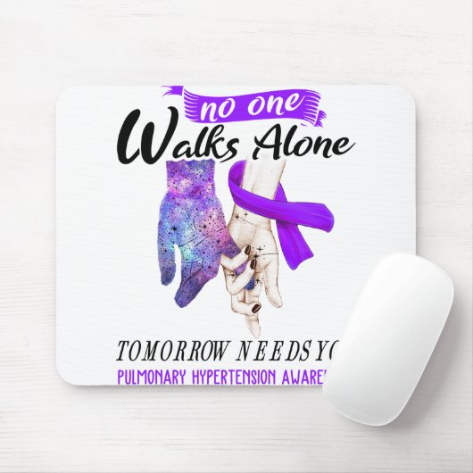 Unterstützung der pulmonalen Hypertonie Sensibilis Mousepad (Mit Mouse)
