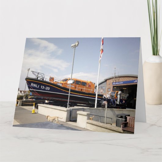 Unterstützung der RNLI Karte (Vorderseite)