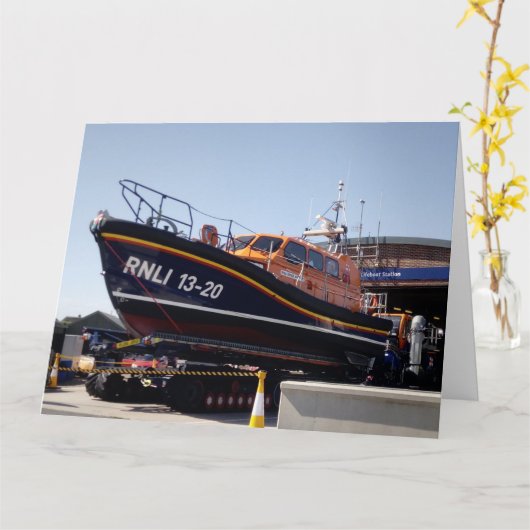 Unterstützung der RNLI Karte (Gelbe Blume)