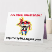 Unterstützung der RNLI Karte (Rückseite)