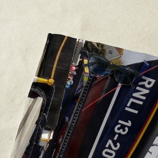 Unterstützung der RNLI Strandtuch (Beispiel)