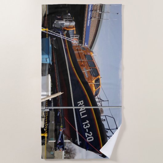 Unterstützung der RNLI Strandtuch (Vorderseite)