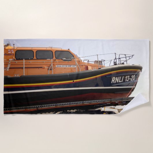 Unterstützung der RNLI Strandtuch (Vorderseite)