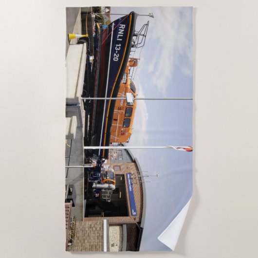 Unterstützung der RNLI Strandtuch (Vorderseite)