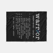 Unterstützung der Schilddrüsenkrebserkrankung Fleecedecke (Vorderseite (Horizontal))