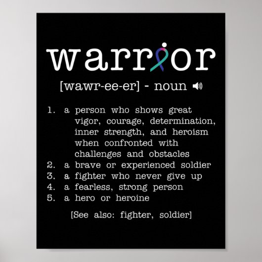 Unterstützung der Schilddrüsenkrebserkrankung Poster (Vorne)