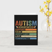 Unterstützung der Sensibilisierung für Autismus Be Karte (Gelbe Blume)