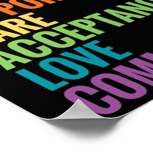 Unterstützung der Sensibilisierung für Autismus Be Poster (Ecke)