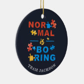 Unterstützung der Sensibilisierung für Autismus No Keramik Ornament (Rechts)