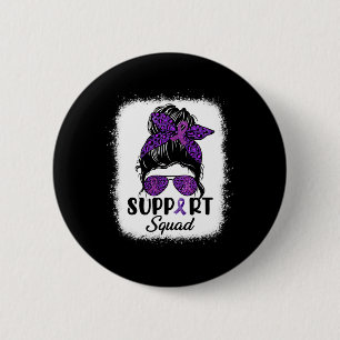 Unterstützung der Sensibilisierung Squad Messy Bun Button