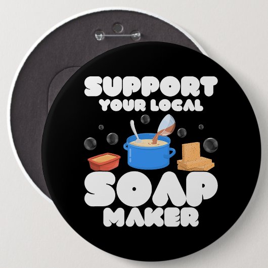 Unterstützung der Soap Maker Soapmaker Button (Vorne & Hinten)