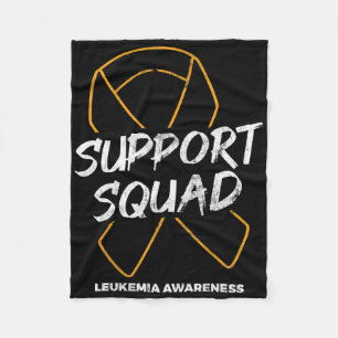 Unterstützung der Squad Leukämie Bewusstsein Ribbo Fleecedecke
