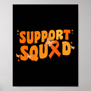 Unterstützung der Squad Leukämie Krebsbewusstsein  Poster