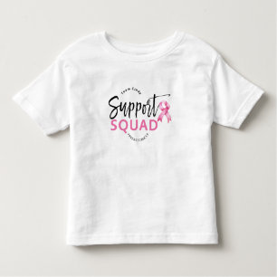 Unterstützung der Squad-Rosa Brustkrebs Schleife Kleinkind T-shirt