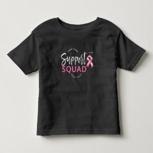 Unterstützung der Squad-Rosa Brustkrebs Schleife Kleinkind T-shirt