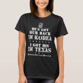 Unterstützung der Stationierung von Texas Soldier T-Shirt (Vorderseite)