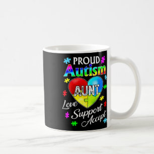 Unterstützung der Tante-Liebe für Stolz-Autismus H Kaffeetasse