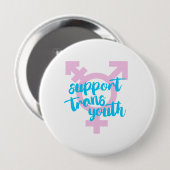 Unterstützung der Trans-Jugend - Trans-Symbol - - Button (Vorne & Hinten)