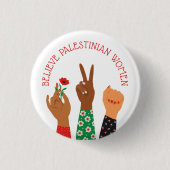 Unterstützung der "Überzeugung palästinensischer F Button (Vorderseite)