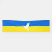 Unterstützung der Ukraine Banner Frieden Door ukra (Horizontal)