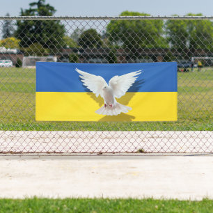 Unterstützung der Ukraine Banner Frieden Door ukra