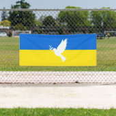 Unterstützung der Ukraine Banner-Taube - Freiheit Banner (Insitu)