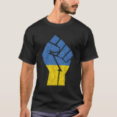 Unterstützung der Ukraine bei der ukrainischen Fla T-Shirt (Vorderseite)