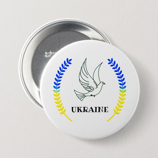 Unterstützung der Ukraine Button (Vorne & Hinten)