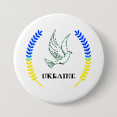 Unterstützung der Ukraine Button (Vorderseite)