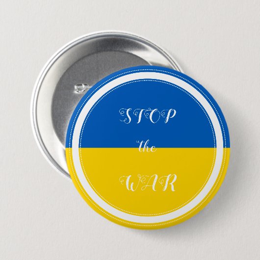 Unterstützung der Ukraine Button (Vorne & Hinten)