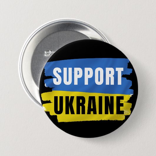 UNTERSTÜTZUNG DER UKRAINE BUTTON (Vorne & Hinten)
