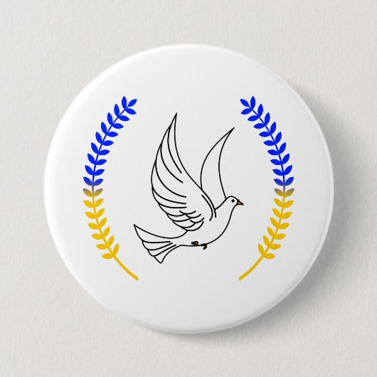 Unterstützung der Ukraine Button (Vorderseite)